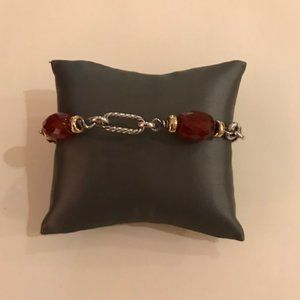 David Yurman Carnelian Bijoux Figaro Bracelet